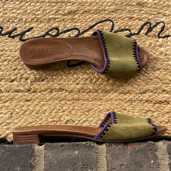 Prada Green Sandals - Picture 7 of 9